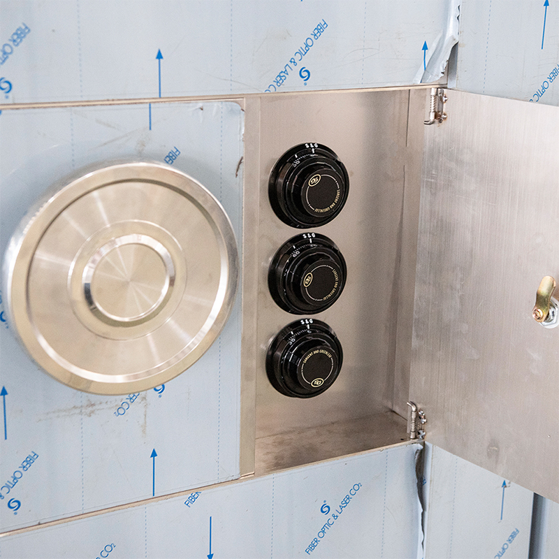 Kaliwa-hinge inswing hindi kinakalawang na asero fireproof burglar proof bank security vault door